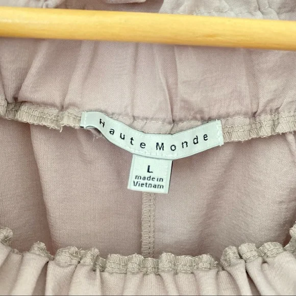 Off The Shoulder Blush Pink Blouse - Picture 3 of 4